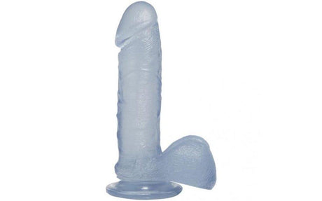 7 in Realistic Cock With Balls Clear - Naughty by Nature Adult Store