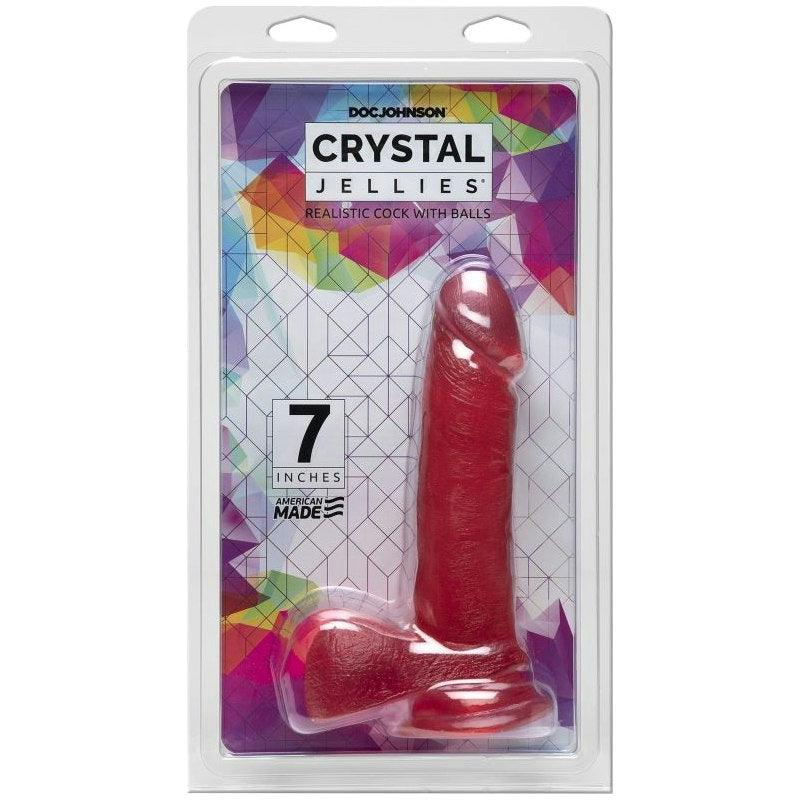 7 in Realistic Cock With Balls Pink - Adult Toys