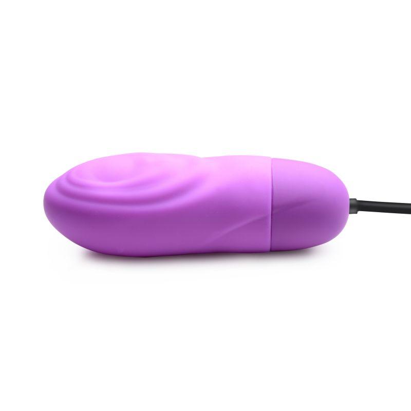 7X Pulsing Rechargeable Bullet Purple - Adult Toys