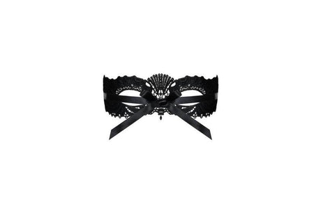 A700 Black Mask with Ribbon Tie - Lingerie