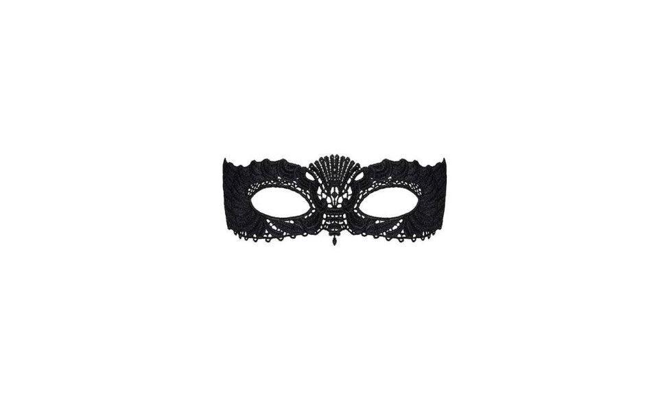A700 Black Mask with Ribbon Tie - Lingerie