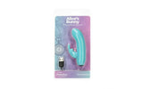 Alices Bunny Rechargeable Bullet w Rabbit Sleeve Teal - Adult Toys