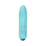 Alices Bunny Rechargeable Bullet w Rabbit Sleeve Teal - Adult Toys