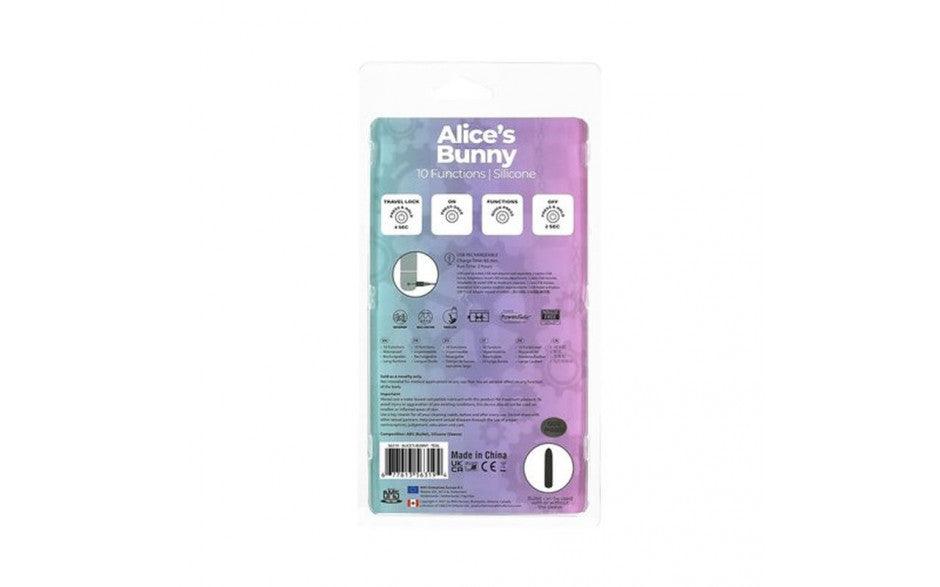 Alices Bunny Rechargeable Bullet w Rabbit Sleeve Teal - Naughty by Nature Adult Store