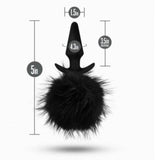 Anal Adventures Platinum Rabbit Tail Plug - Adult Toys