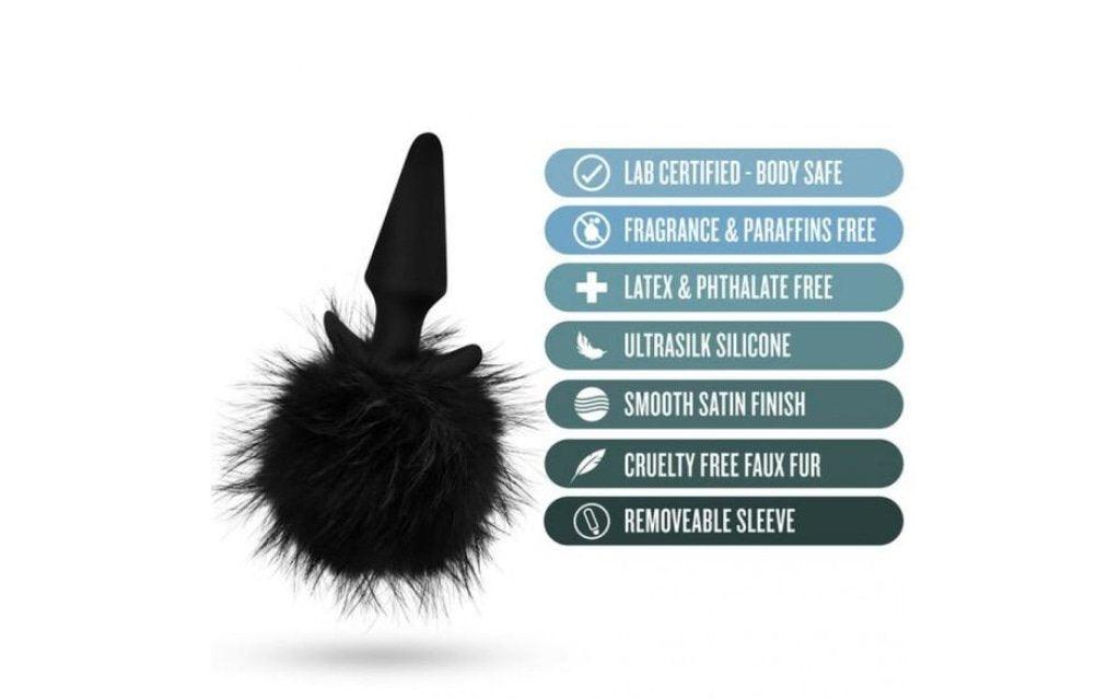 Anal Adventures Platinum Rabbit Tail Plug - Adult Toys