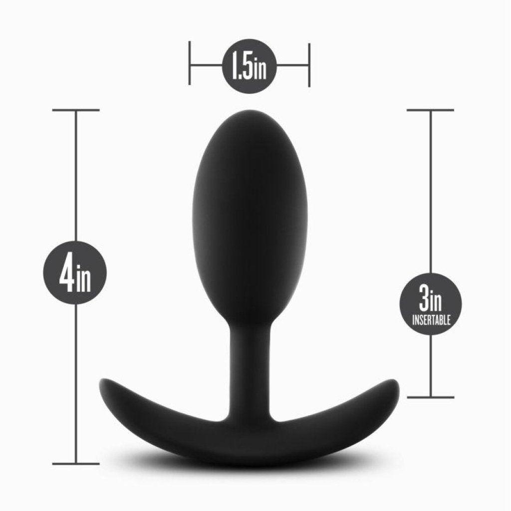 Anal Adventures Platinum Silicone Vibra Slim Plug Medium - Naughty by Nature Adult Store