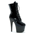 Ankle Boots w Inner Zipper Black 7in - Lingerie
