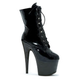 Ankle Boots w Inner Zipper Black 7in - Lingerie