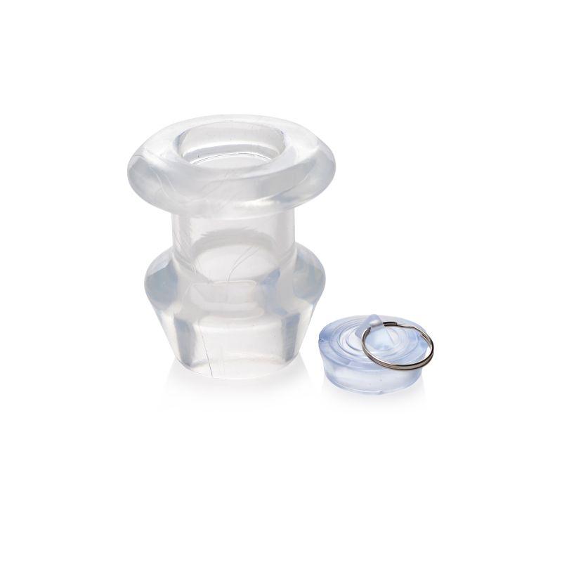 Ass Bung Clear Hollow Anal Dilator 3.5in Large - Naughty by Nature Adult Store