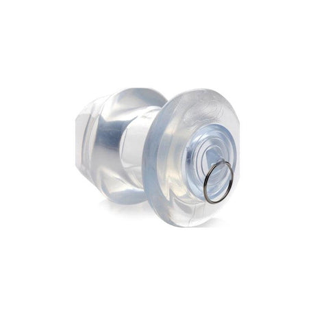 Ass Bung Clear Hollow Anal Dilator 3.5in Large - Adult Toys