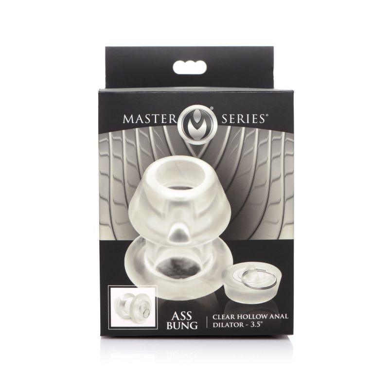 Ass Bung Clear Hollow Anal Dilator 3.5in Large - Adult Toys