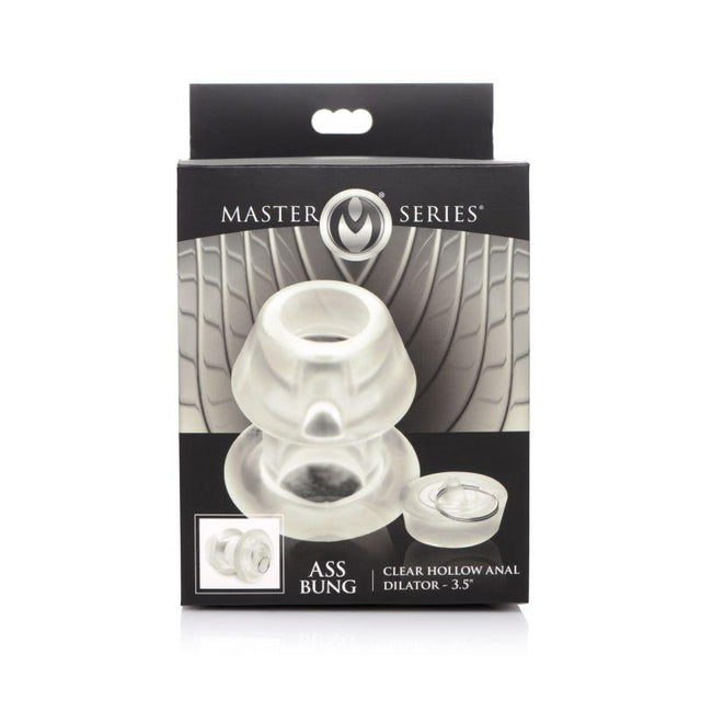 Ass Bung Clear Hollow Anal Dilator 3.5in Large - Adult Toys