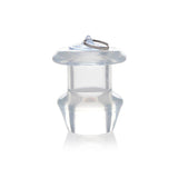 Ass Bung Clear Hollow Anal Dilator 3in Medium - Adult Toys