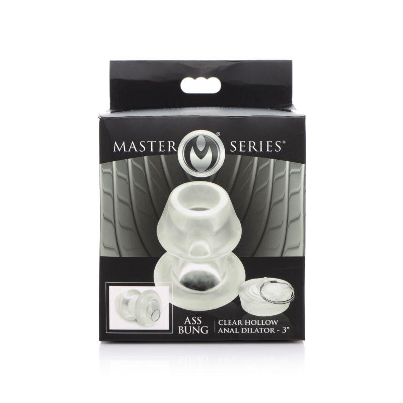 Ass Bung Clear Hollow Anal Dilator 3in Medium - Adult Toys
