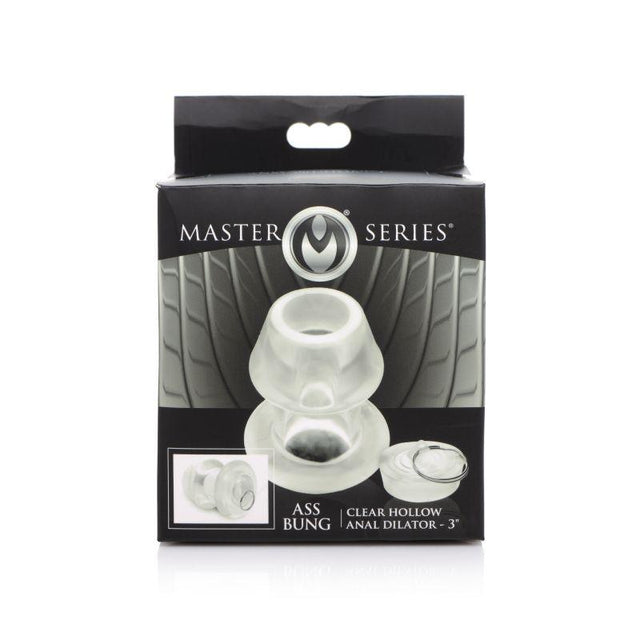 Ass Bung Clear Hollow Anal Dilator 3in Medium - Adult Toys