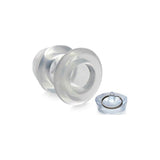 Ass Bung Clear Hollow Anal Dilator 3in Medium - Adult Toys