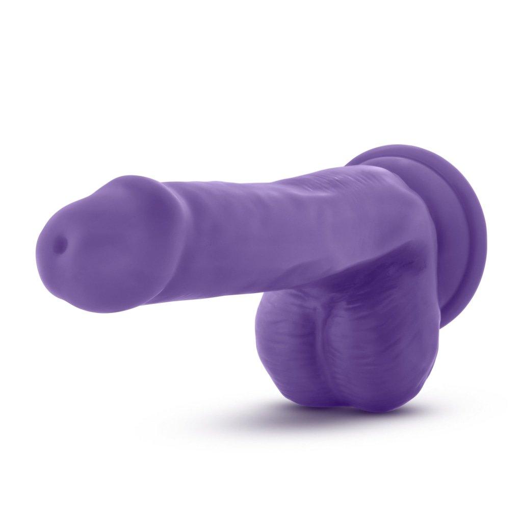 Au Naturel Bold Delight 6in Dildo Purple - Adult Toys