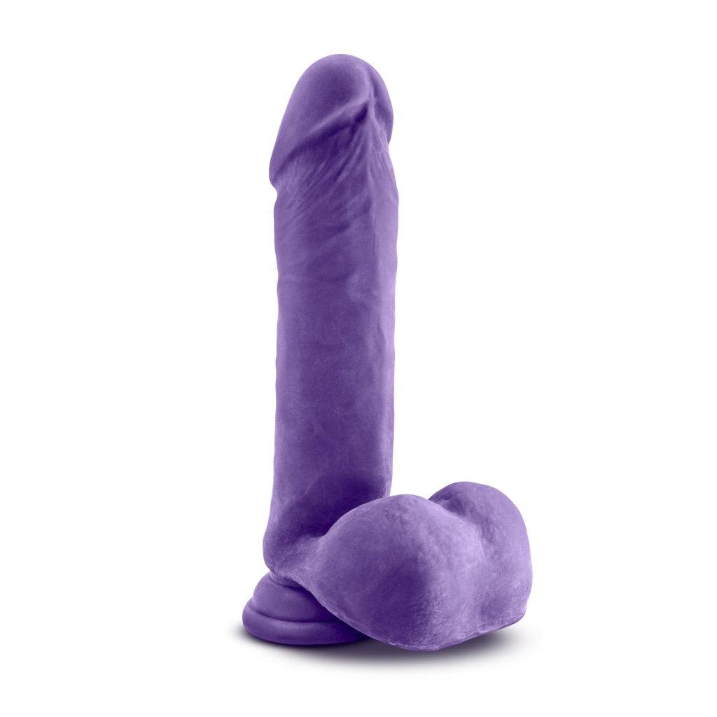 Au Naturel Bold Hero 8in Dildo Purple - Adult Toys