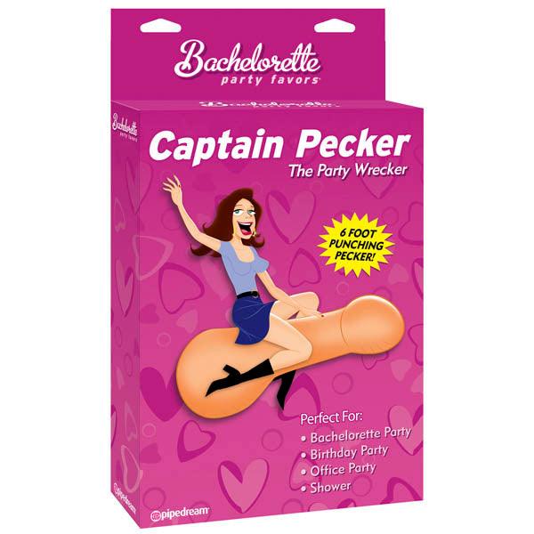 Bachelorette Party Favors Captain Pecker - Inflatable Penis - Naughty by Nature Adult Store