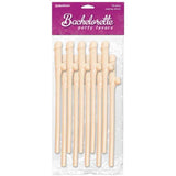Bachelorette Party Favors - Dicky Sipping Straws - Flesh Straws - Set of 10 - Naughty by Nature Adult Store