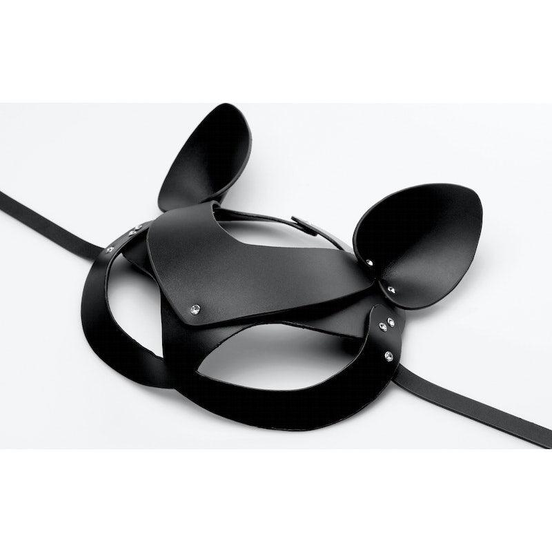 Bad Kitten Leather Cat Mask - Adult Toys