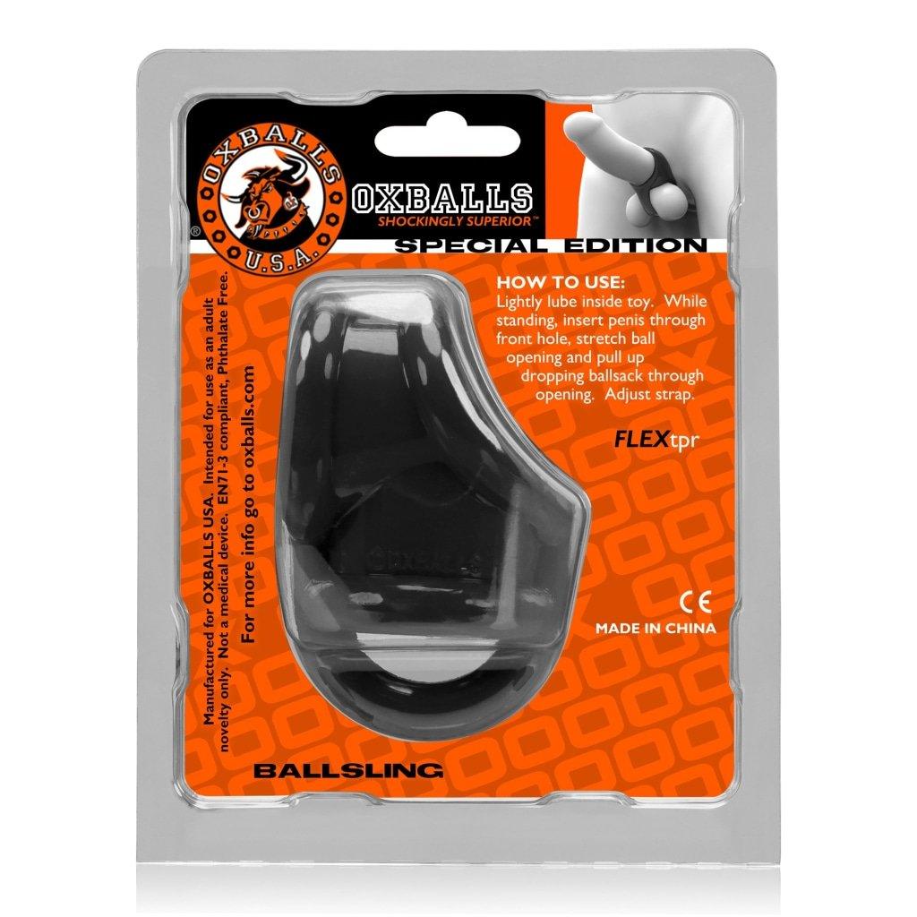 Ballsling Ball Split Sling Black - Adult Toys