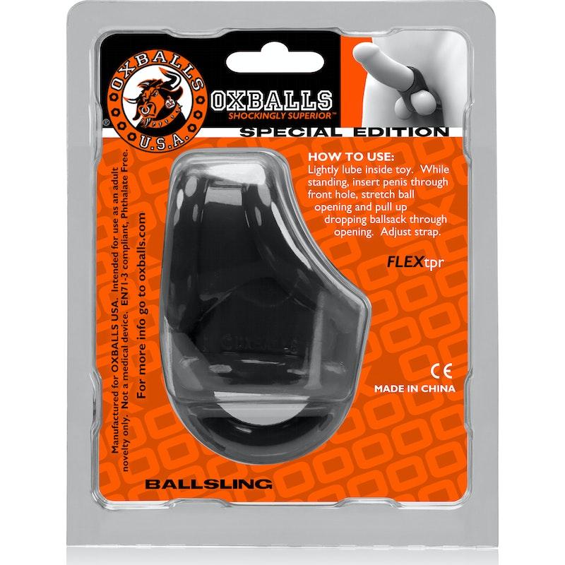 Ballsling Ball Split Sling Black - Adult Toys