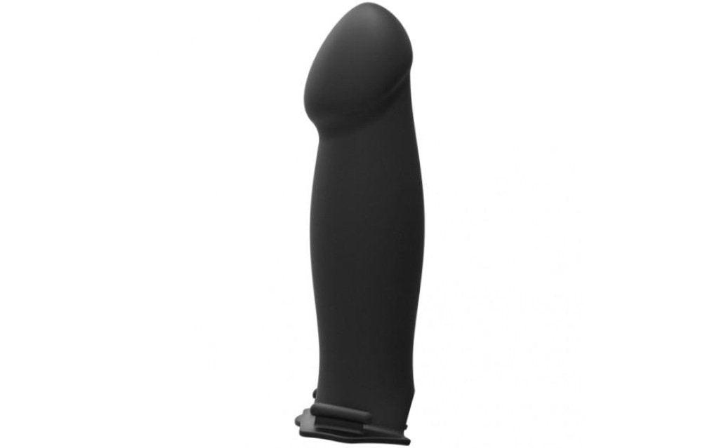 Be Bold 8in Large Dong 2 Pc Hollow Silicone Strap-On Set - Naughty by Nature Adult Store