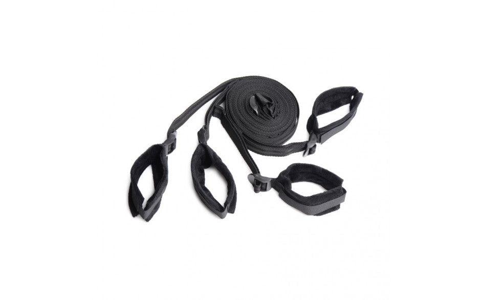 Bed Restraint Bondage Kit Black - Naughty by Nature Adult Store