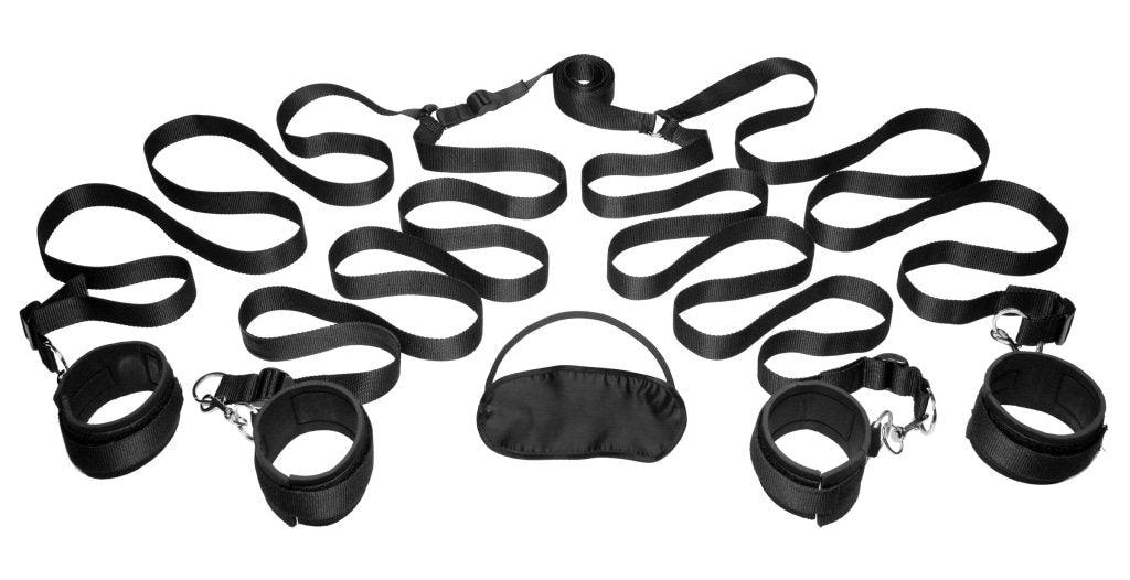 Bedroom Restraint Kit Black - Naughty by Nature Adult Store