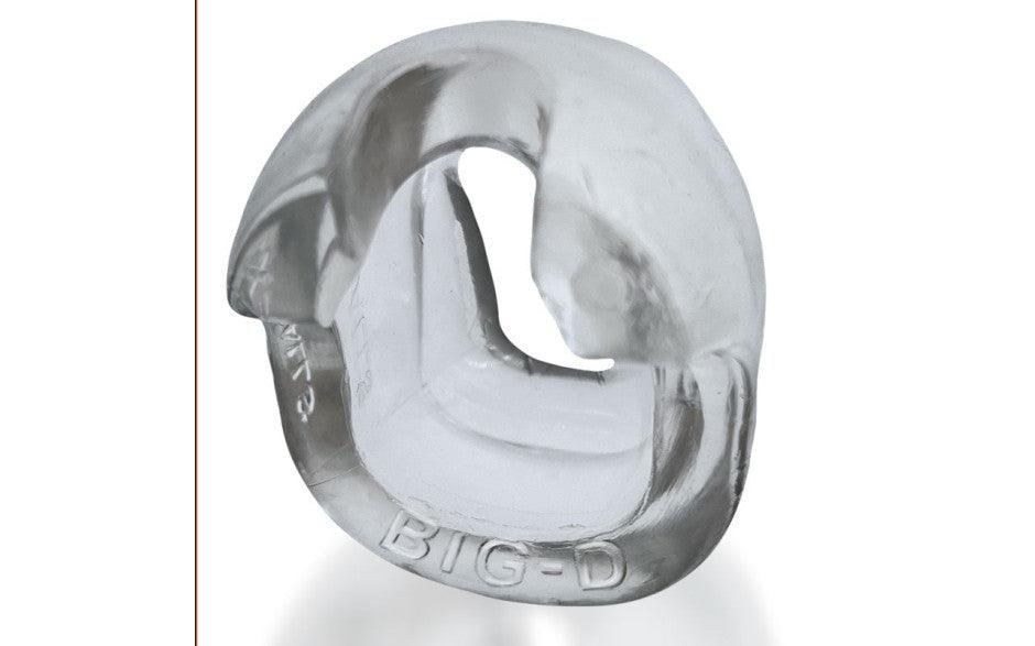 Big D Shaft Grip Cock Ring Clear - Naughty by Nature Adult Store