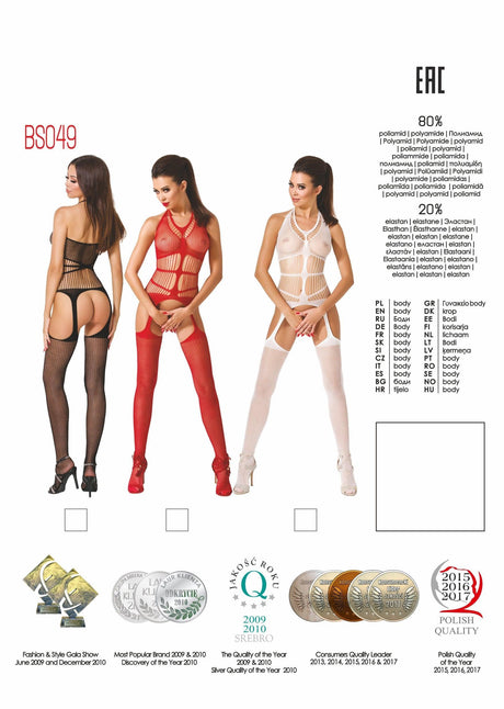 Bodystocking BS049 White - Naughty by Nature Adult Store
