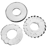 Bonemaker 3 Pc Cockring Set Clear - Naughty by Nature Adult Store
