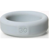 Boneyard Silicone Cock Ring – 30mm Medical Grade Grey Stretcher - Adult Toys