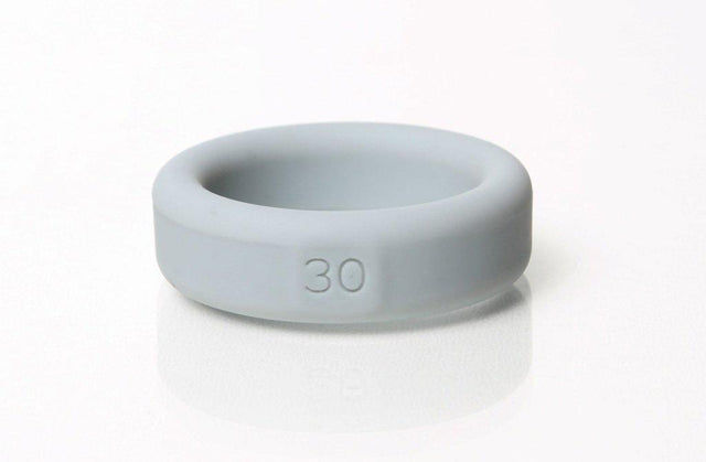 Boneyard Silicone Cock Ring – 30mm Medical Grade Grey Stretcher - Adult Toys