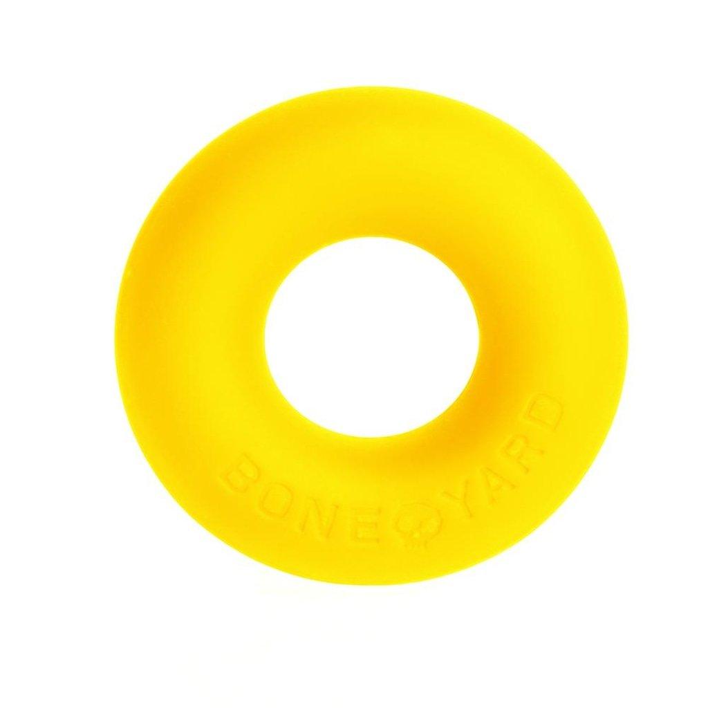Boneyard Ultimate Silicone Cock Ring – Yellow Durable Stretch Ring - Adult Toys