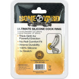Boneyard Ultimate Silicone Cock Ring – Yellow Durable Stretch Ring - Adult Toys