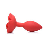 Booty Bloom Silicone Rose Plug Large Red - Adult Toys