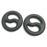 Brutus Yin Yang Silicone Cock and Ball Duo Ring - Adult Toys