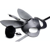 Bunny Tail Anal Plug and Mask Set - Adult Toys