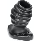 Butthole - 2 Hollow Plug Medium Black - Adult Toys