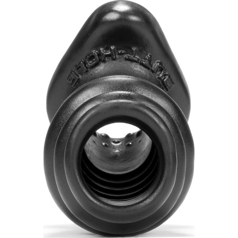 Butthole - 2 Hollow Plug Medium Black - Adult Toys