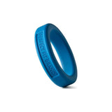 Classic Silicone Medium Stretch Penis Ring 36mm Blue - Adult Toys