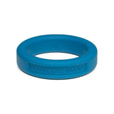 Classic Silicone Medium Stretch Penis Ring 36mm Blue - Adult Toys