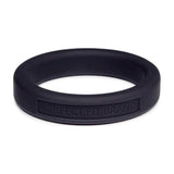 Classic Silicone Medium Stretch Penis Ring 44mm Black - Adult Toys