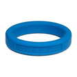 Classic Silicone Medium Stretch Penis Ring 44mm Blue - Adult Toys