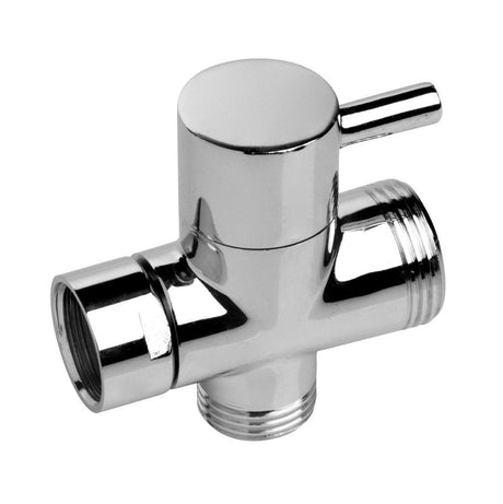 CleanStream Diverter Switch Shower Valve – Zinc Alloy & Copper Silver - Adult Toys