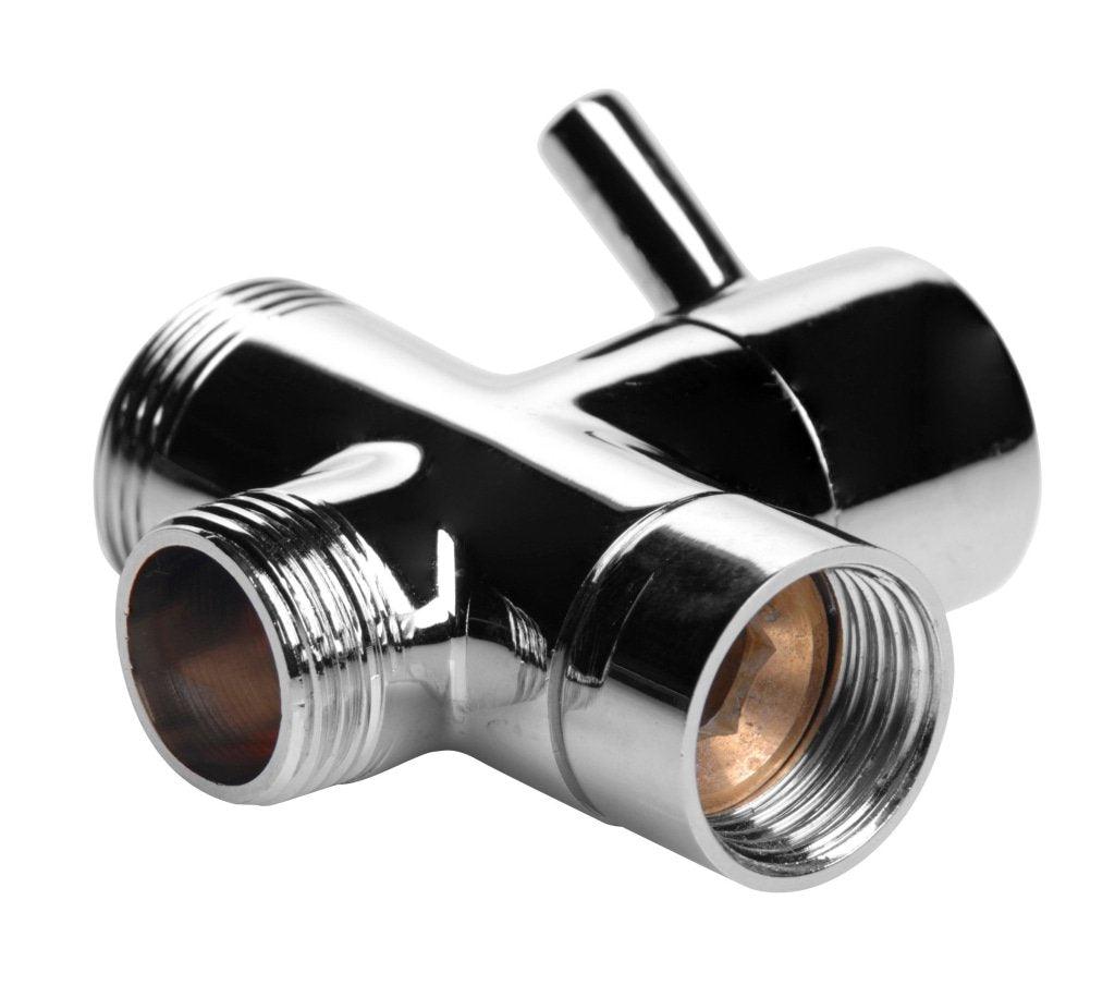 CleanStream Diverter Switch Shower Valve – Zinc Alloy & Copper Silver - Adult Toys