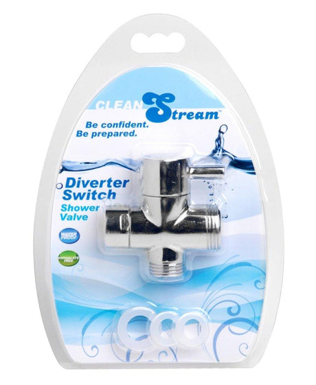 CleanStream Diverter Switch Shower Valve – Zinc Alloy & Copper Silver - Adult Toys